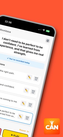 AffirmVoice:Voice Affirmations Screenshot 2 of 5