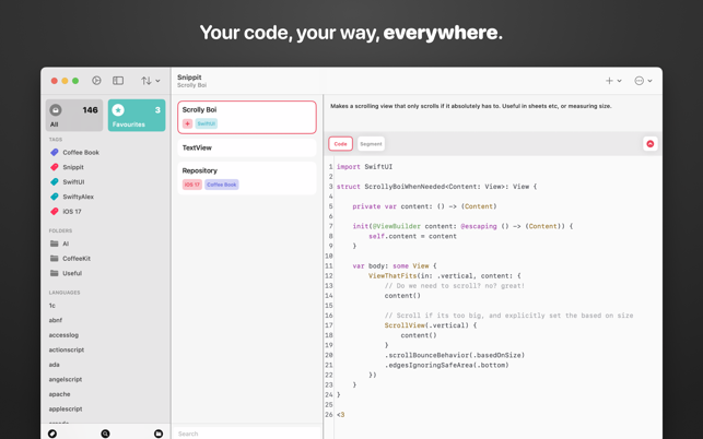 ‎Snippit - AI Snippets Manager Screenshot