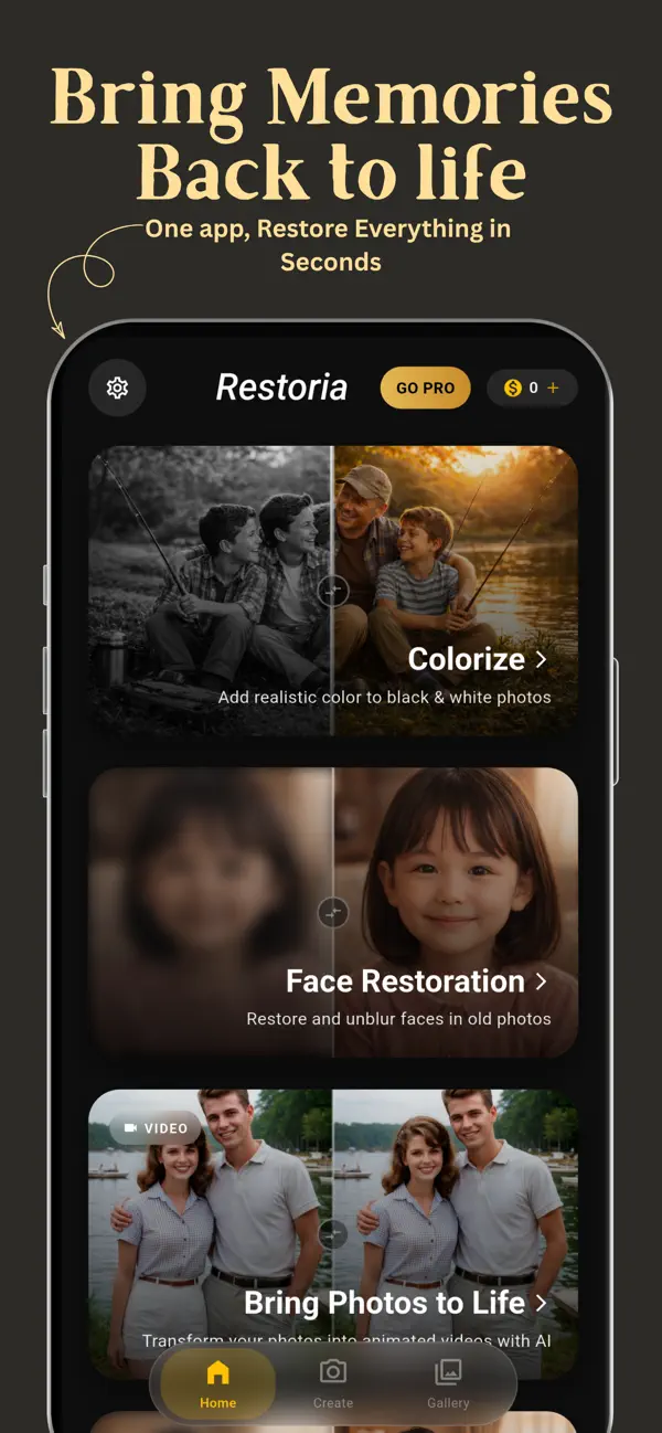 Screenshot #1 pour Old Photo Restore :Restoria AI