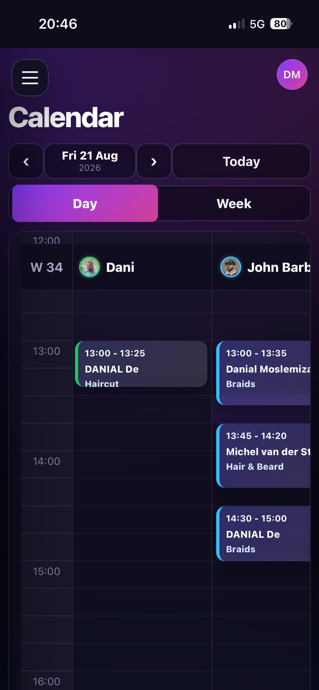 Barberplan screenshot 4
