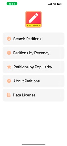 UK Petitions screenshot