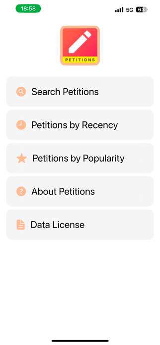 UK Petitions Screenshot 1 of 8