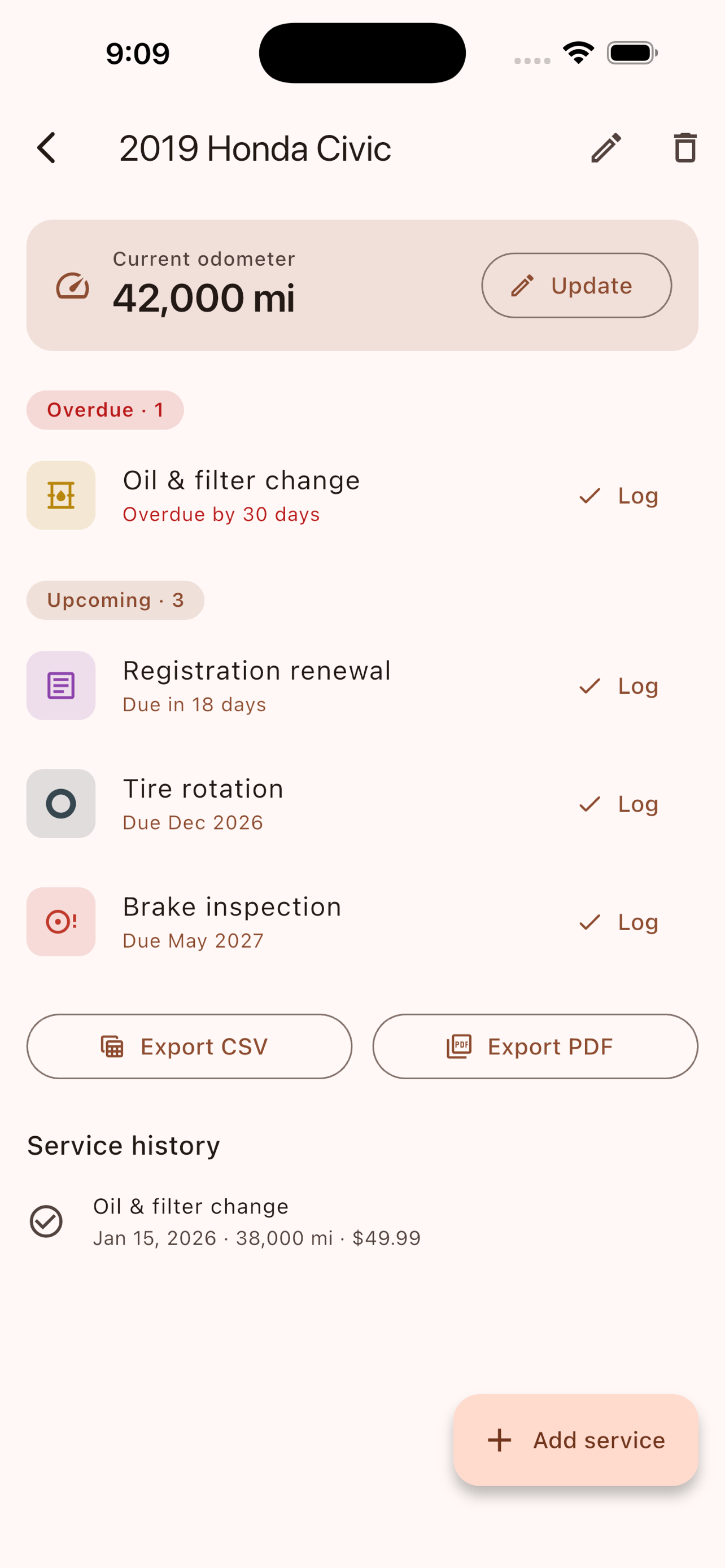 Pitkeep: Car Maintenance screenshot 3