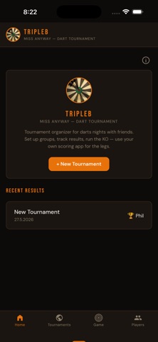 TripleB - Dart Tournaments Screenshot 1 of 6