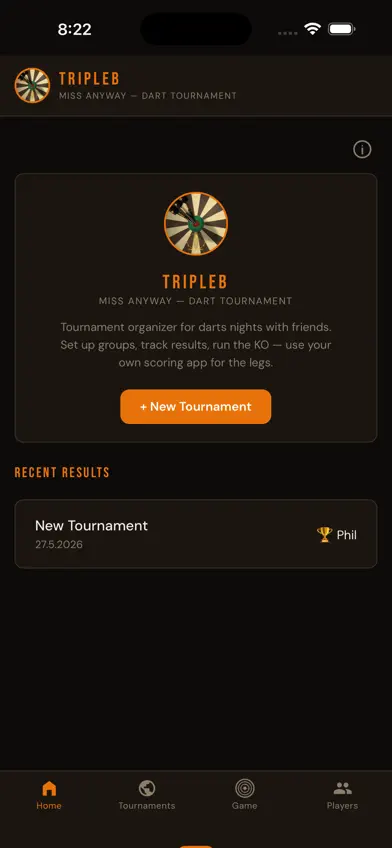 TripleB - Dart Tournaments screenshot 1