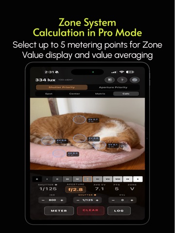 CalcuLight iPad screenshot
