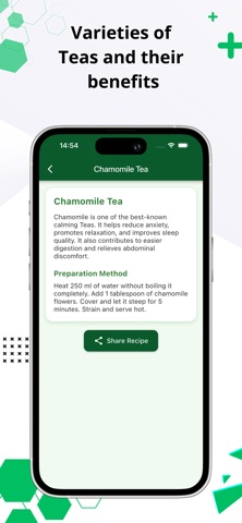Healthy Tea Recipes & Benefits iPhone screenshot