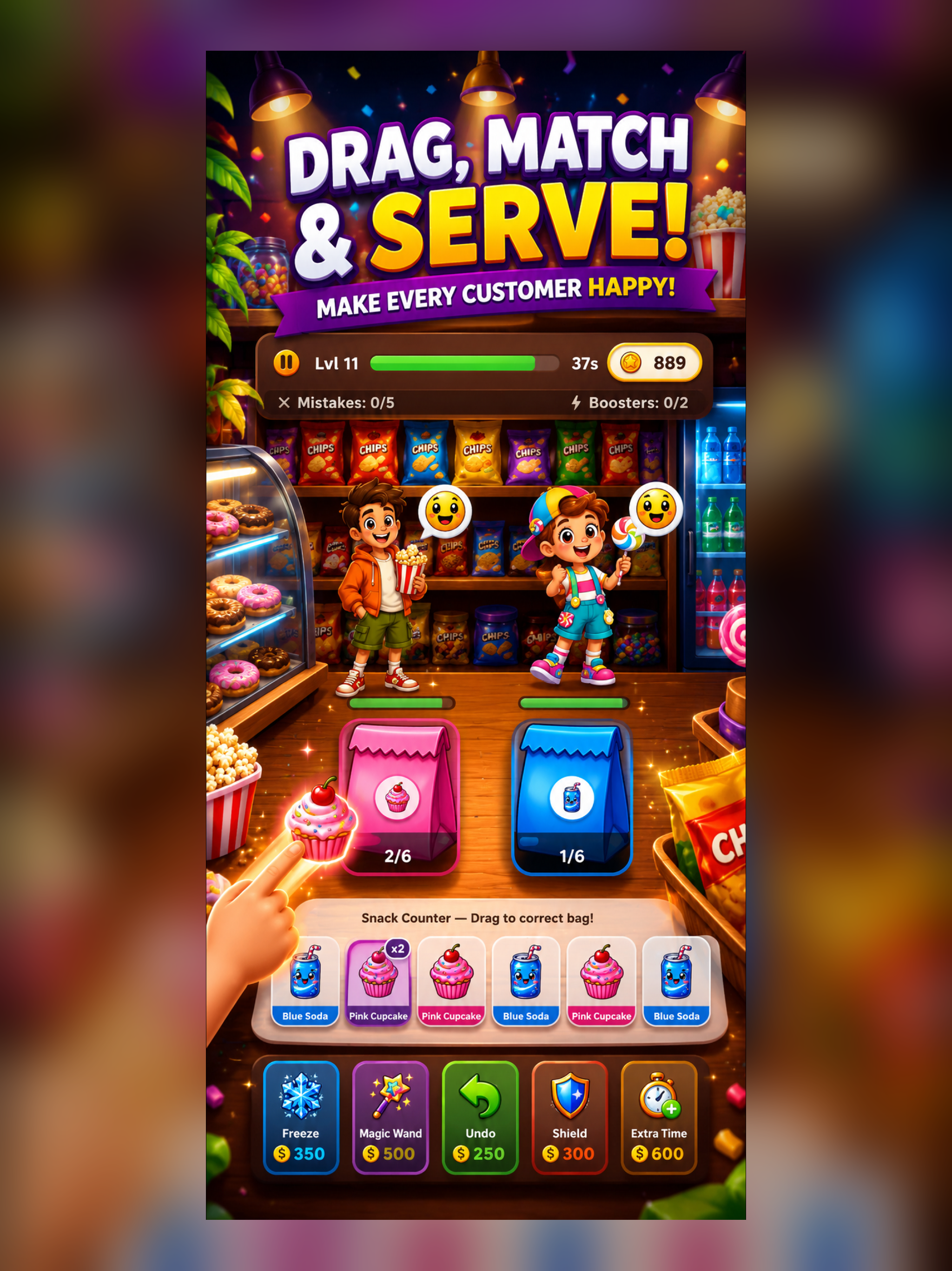 Snack Sort Rush screenshot 11
