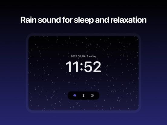 Screenshot #4 pour RainBytes · Nature rain sounds