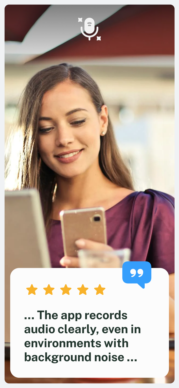 Zap Voice. Record  Transcribe