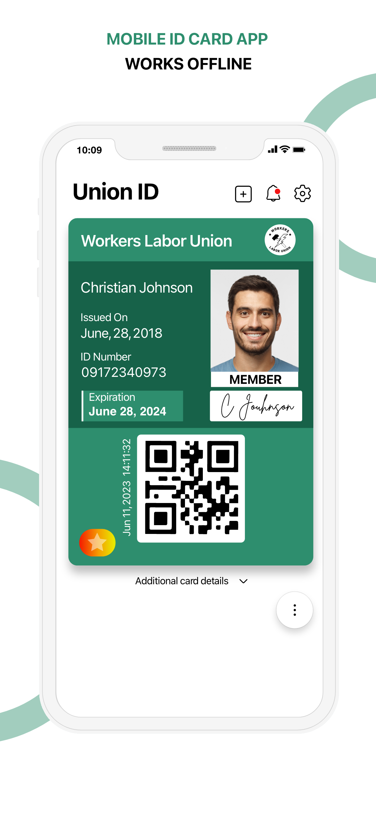 Union ID: Member ID Card