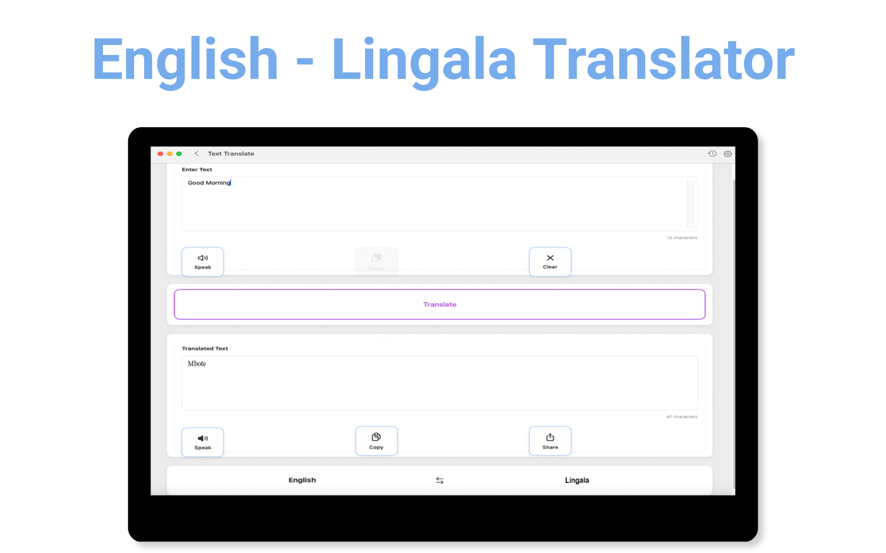 English - Lingala Translator screenshot 17