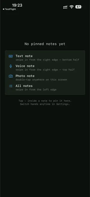 Flickaro: Swipe Notes screenshot 1