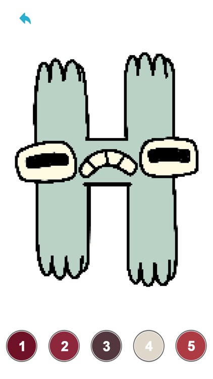 Alphabets Pixel Art Coloring