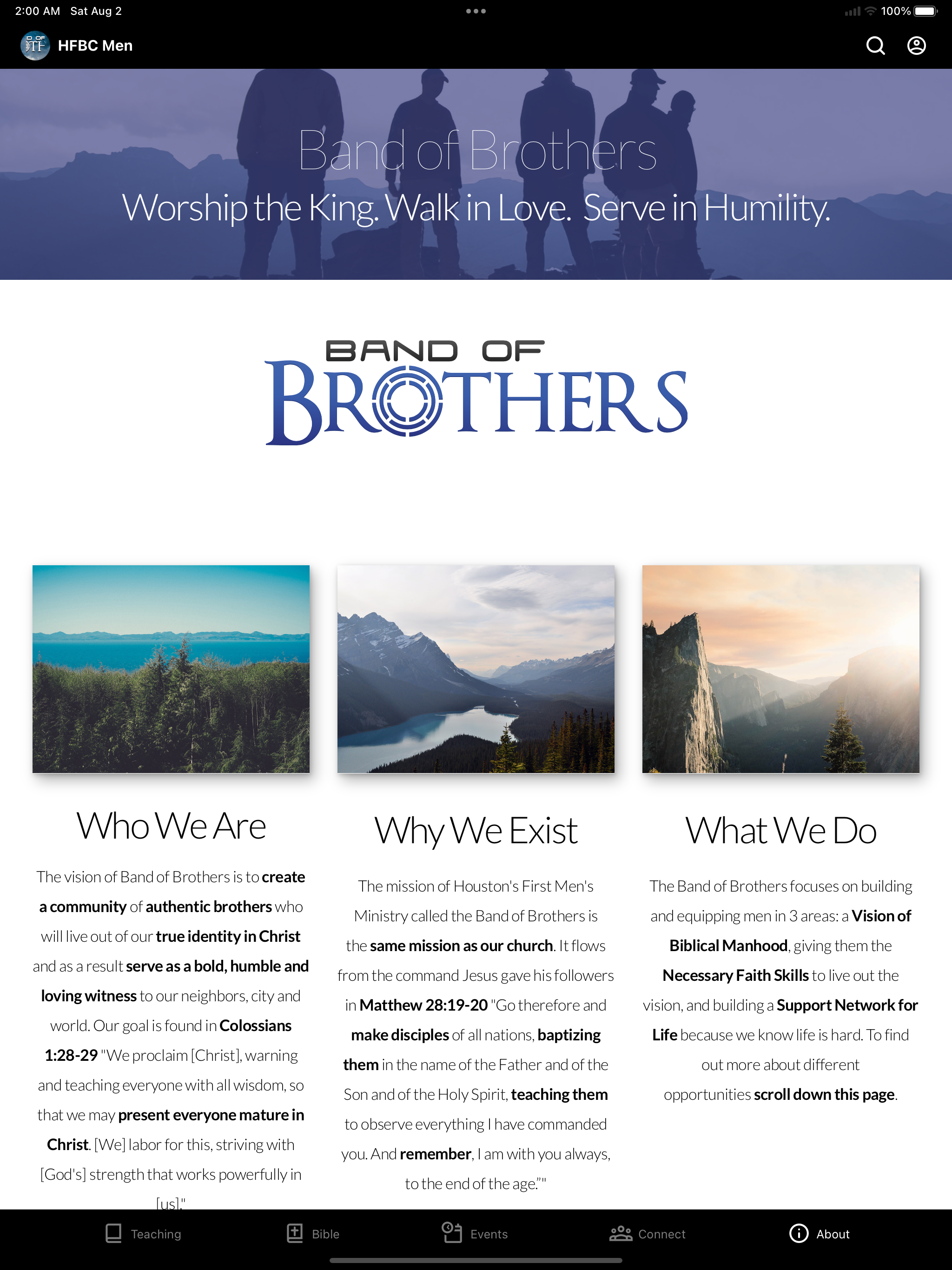 Band of Brothers | HFBC