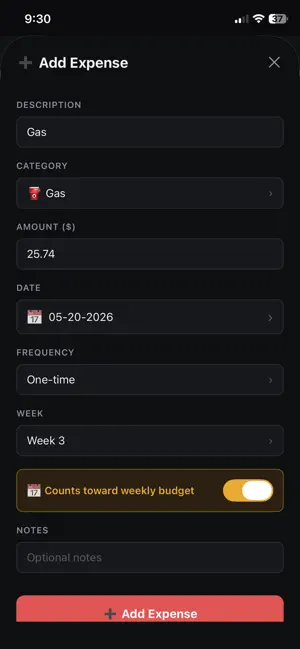 PocketKnife Budget screenshot 3