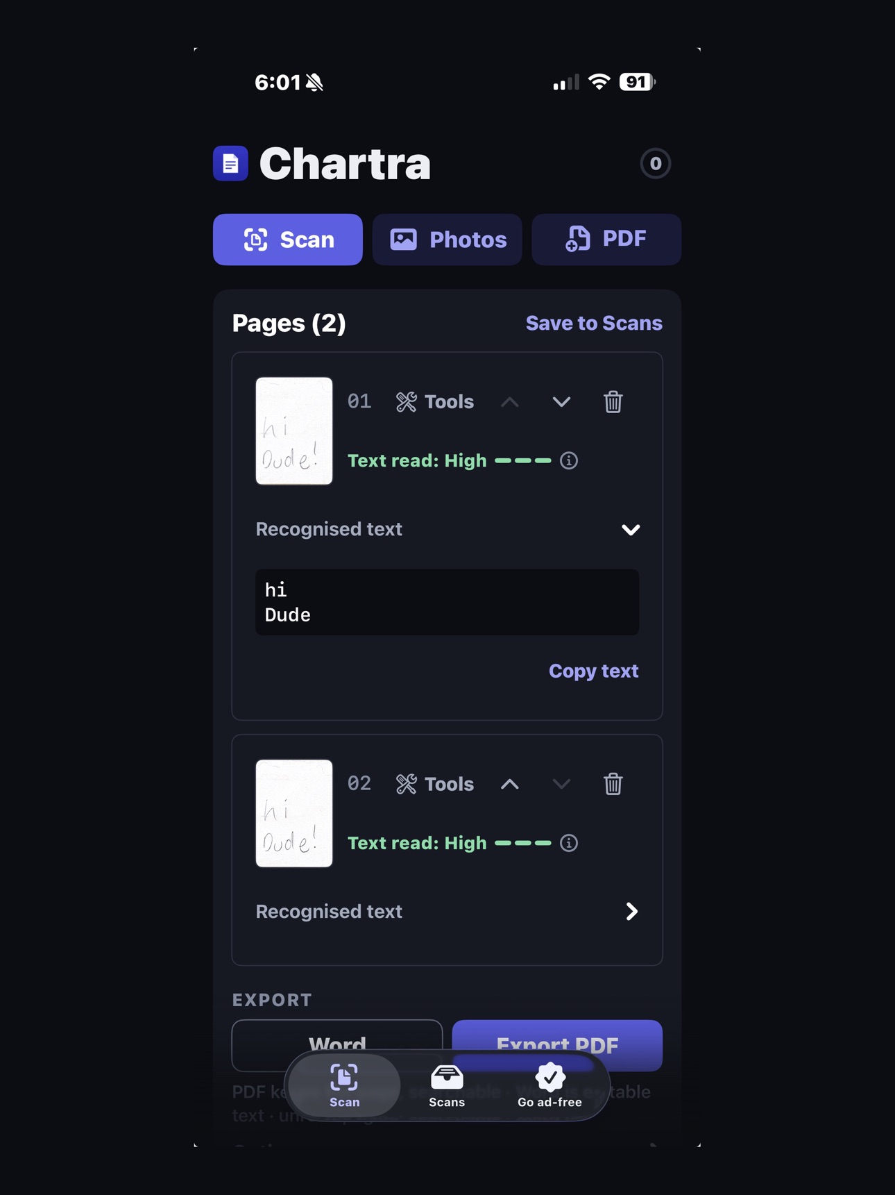 Screenshot 8 of Chartra: Unlimited PDF Scanner