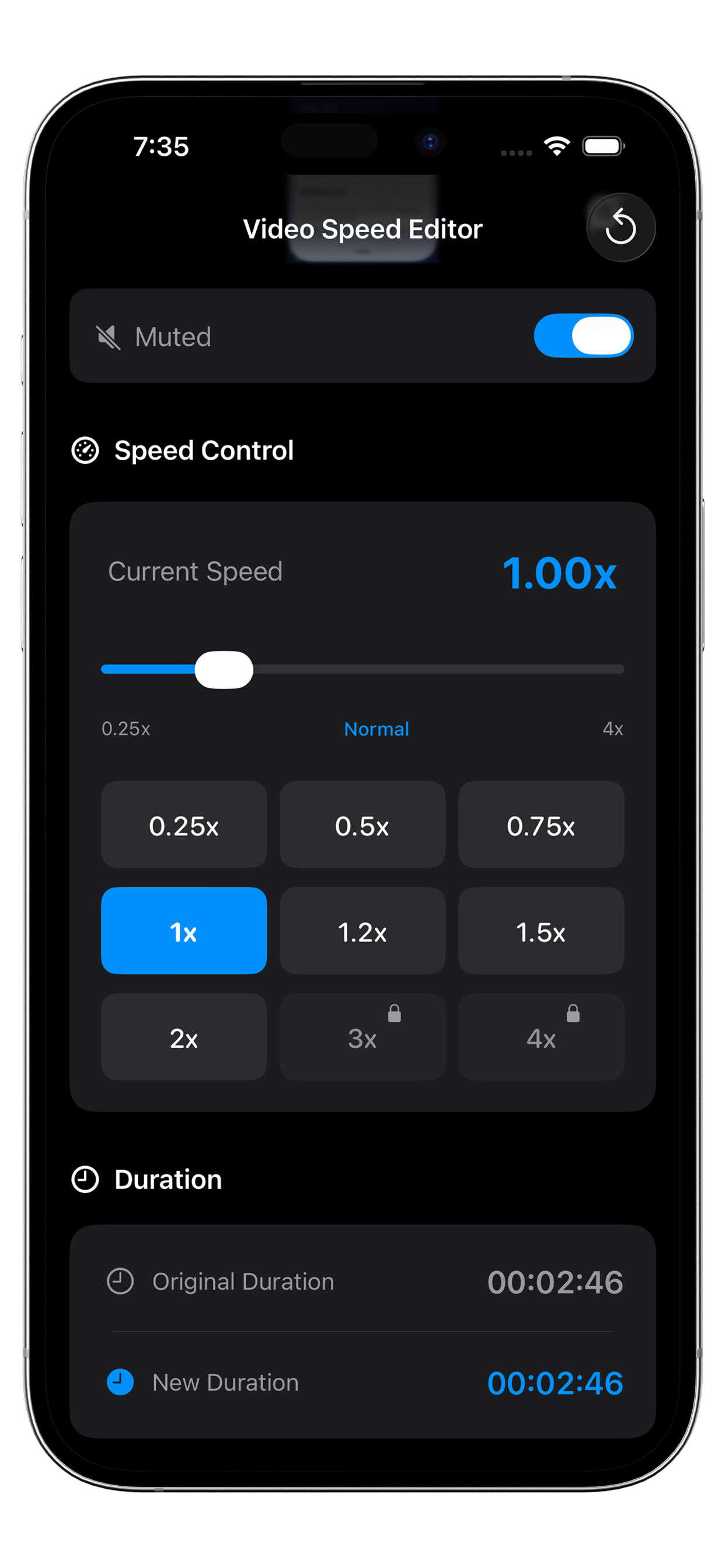 Change Video Speed