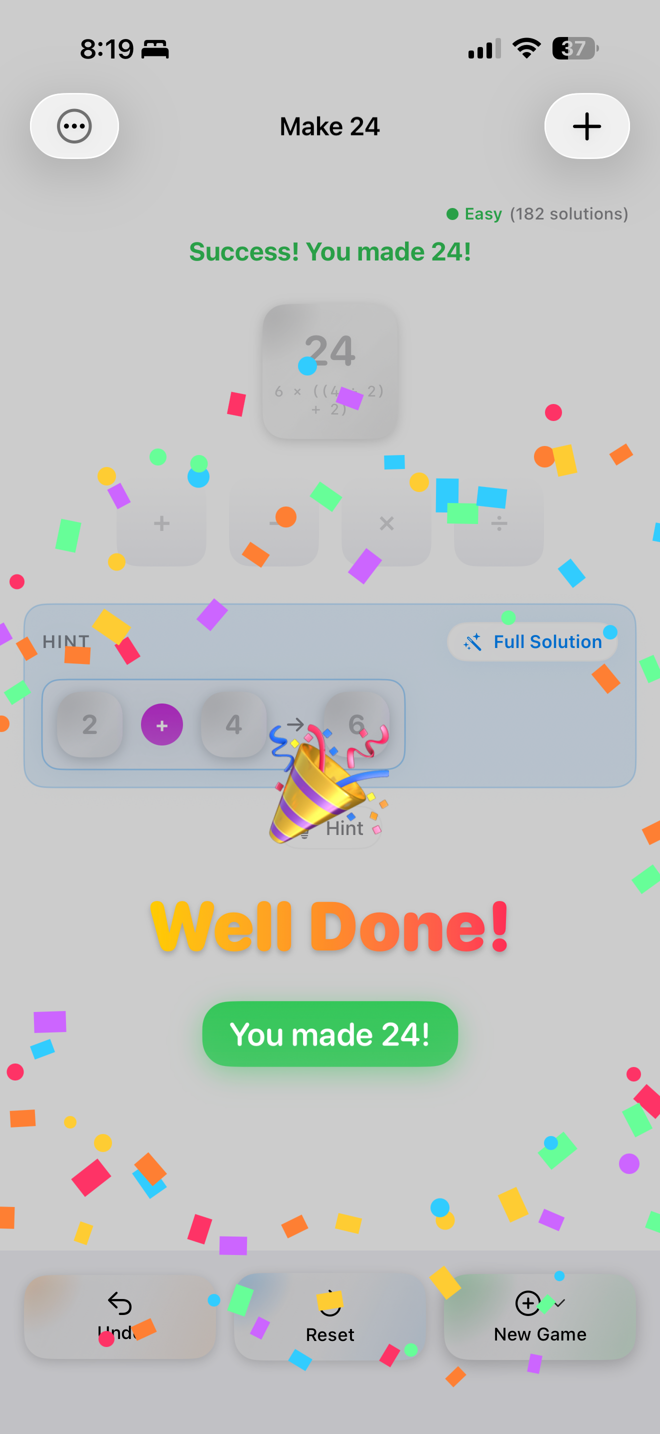 Make 24 Number game screenshot 8