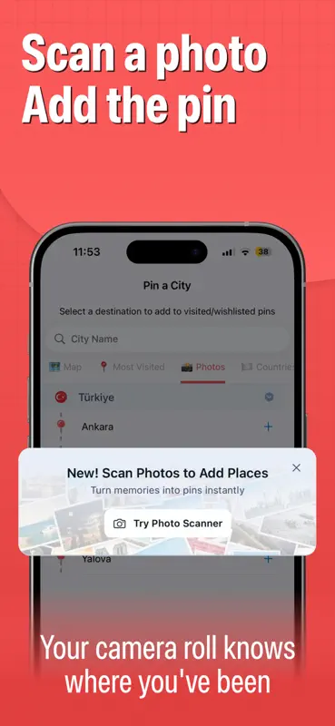 Pin Traveler: Track Travel Map screenshot 4 of 8