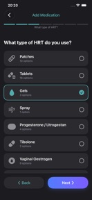 HRTMe: HRT & Menopause Tracker screenshot