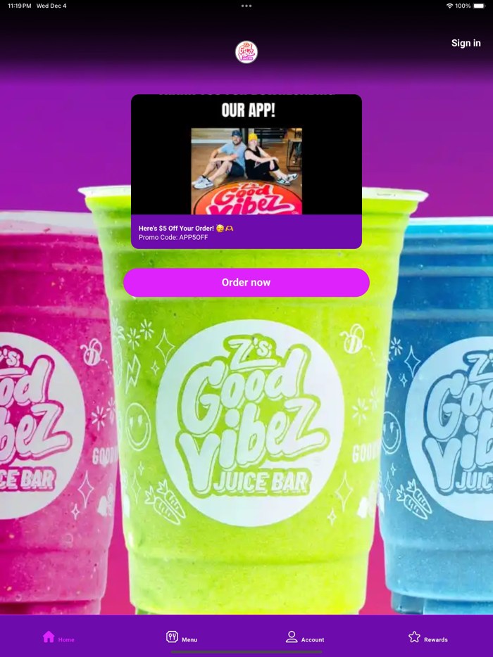 Zs Good Vibez Juice Bar