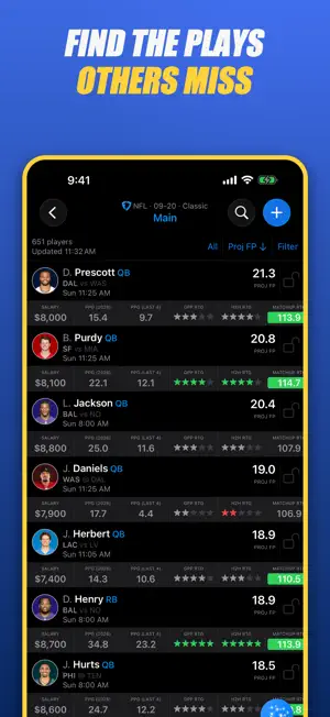 Fantasy Football Cheatsheet screenshot 2