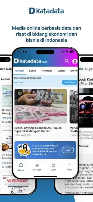 Katadata iPhone screenshot 1