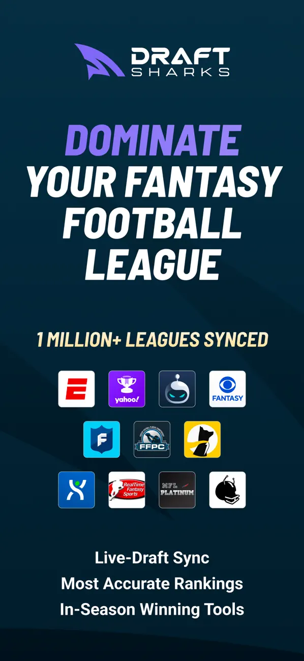 Screenshot #1 pour Draft Sharks Fantasy Football