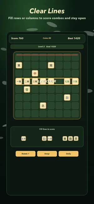 Mahjong Garden Blocks screenshot 2