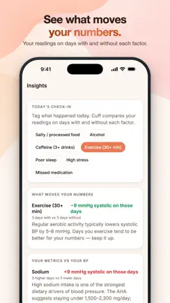 Cuff: Blood Pressure Log iPhone image 3