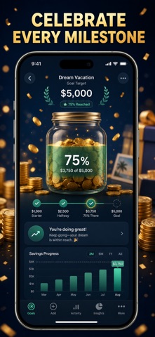 Savings Jar: Goal Tracker Screenshot 7 of 10
