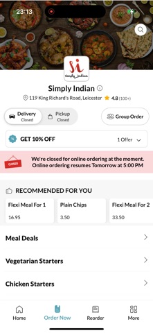 Simply Indian Leicester screenshot