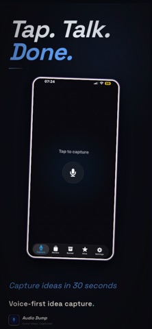 Audio Dump - Brain Dump Ideas Screenshot 1 of 10