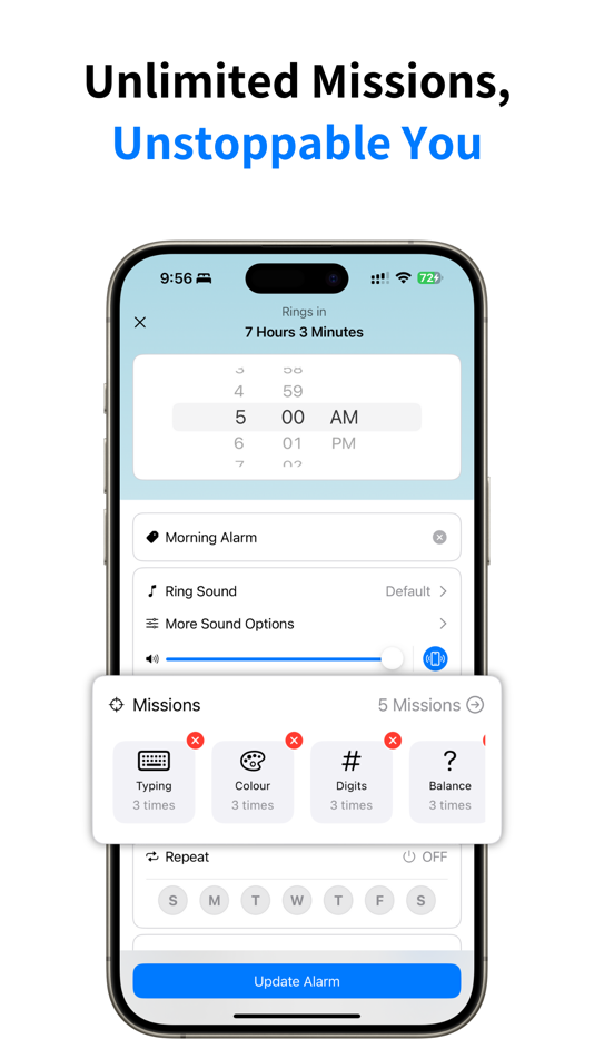 #4. ProAlarm Challenge Alarm Clock (iOS) 由: Sumit Pandey
