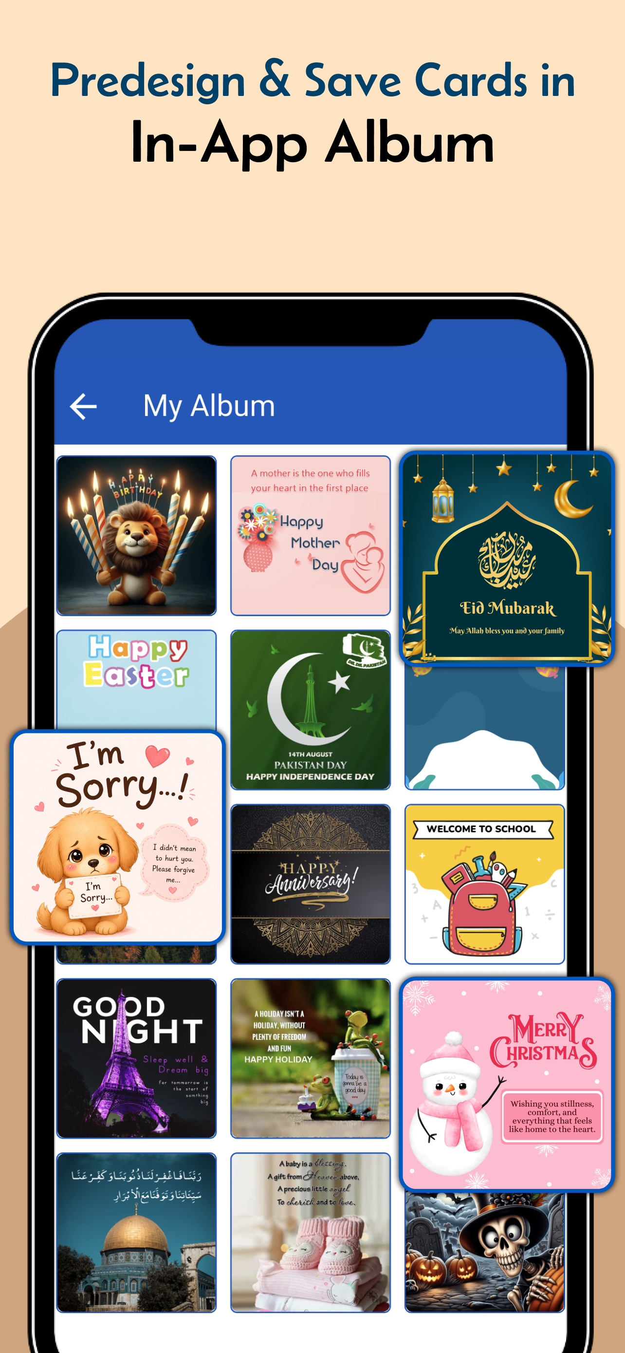 Greeting Card Maker & Stickers screenshot 9