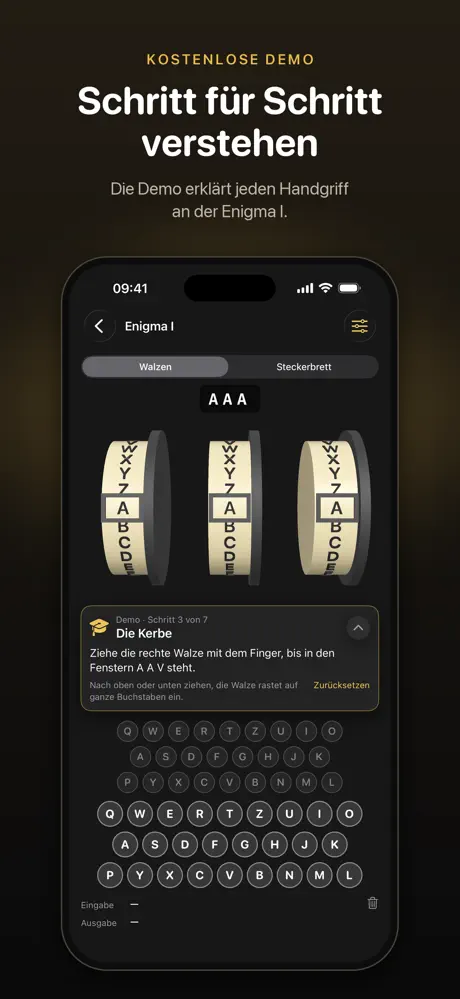 Enigma auf dem iPhone, Bildschirmfoto 6