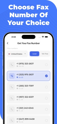Fax App to Send Documents screenshot