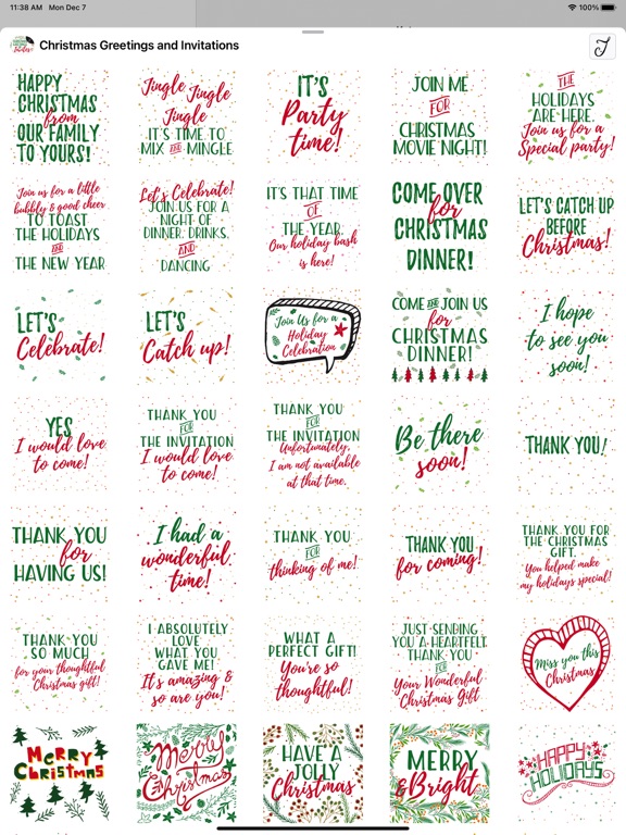 Screenshot #5 pour Christmas Greetings & Invites