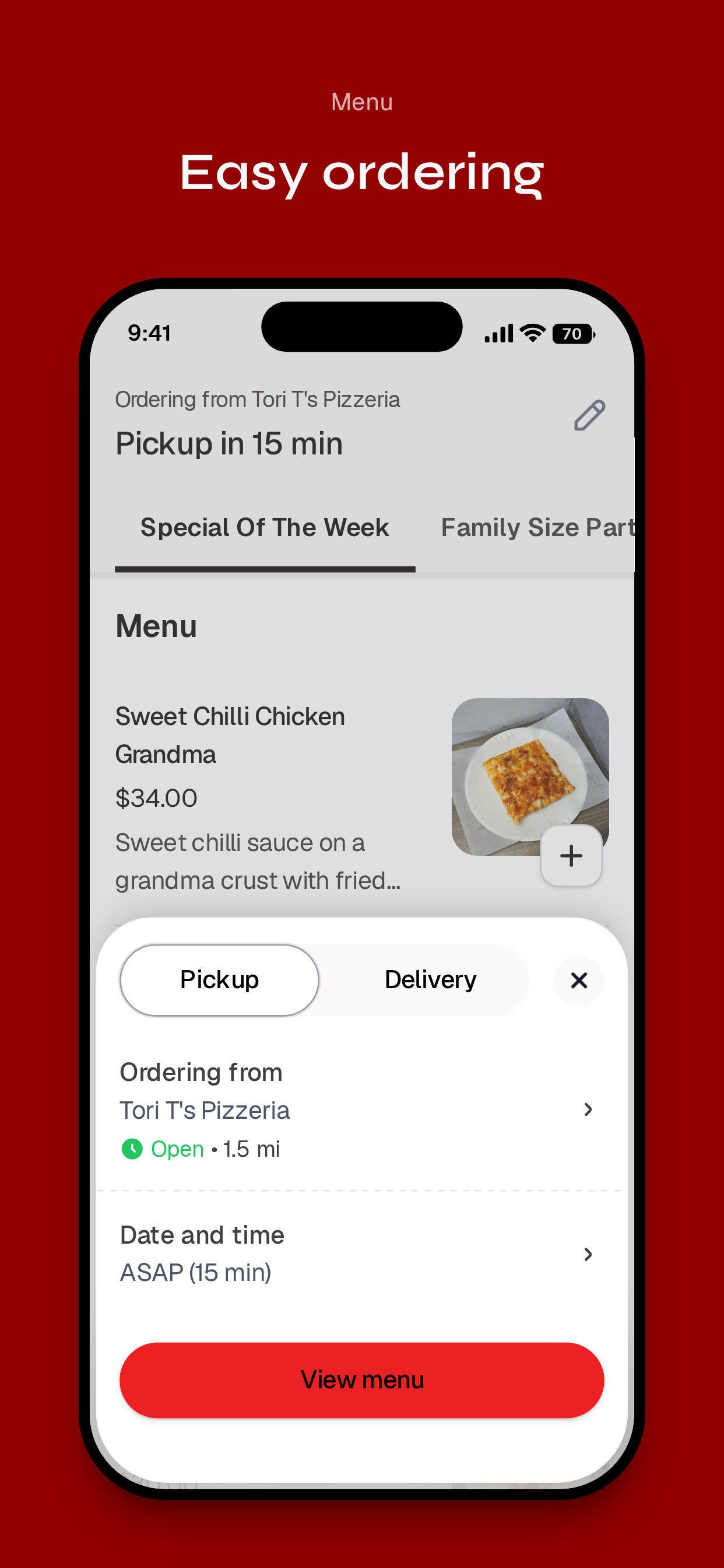 Tori T's Pizzeria screenshot 3