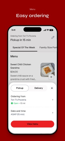 Tori T's Pizzeria iPhone screenshot