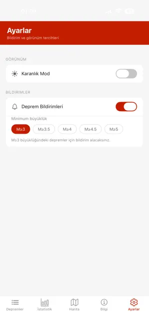 Deprem Takip iPhone screenshot 5