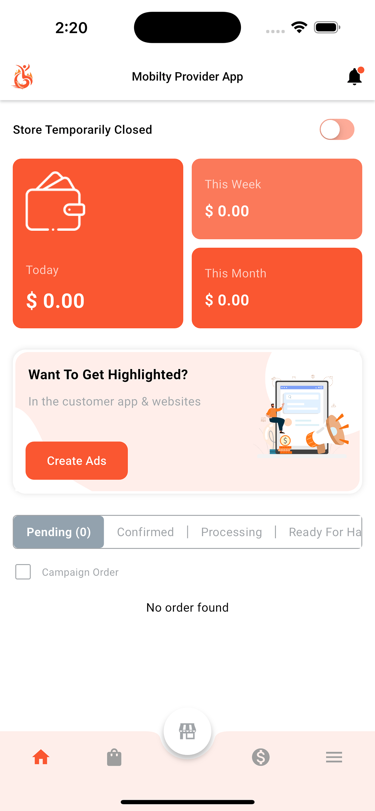 Mobilty Provider App