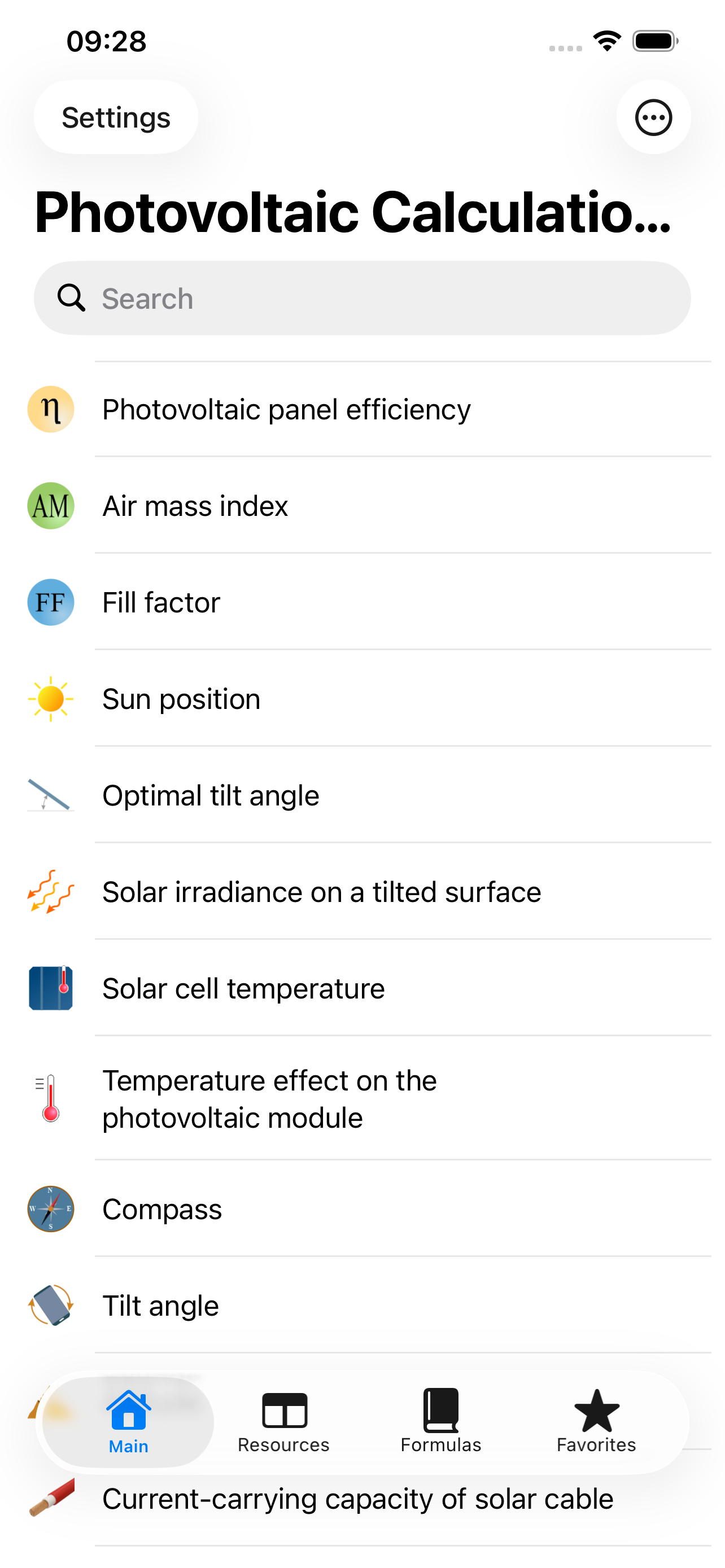 Photovoltaic Calculations