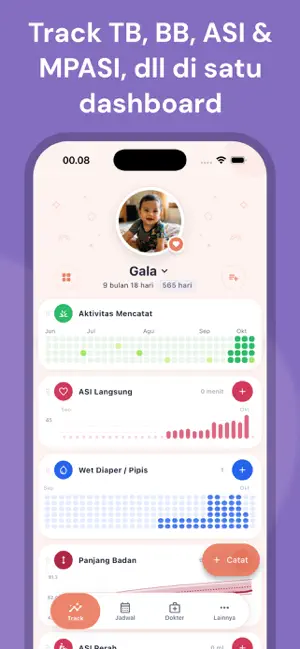 Baby Tracker & MPASI: Moibaby screenshot 1