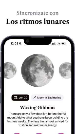 Captura de pantalla de Luna - Your Moon Calendar en iPhone 4