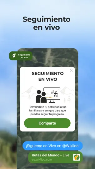 Captura de pantalla de Wikiloc - Rutas Del Mundo en iPhone 10