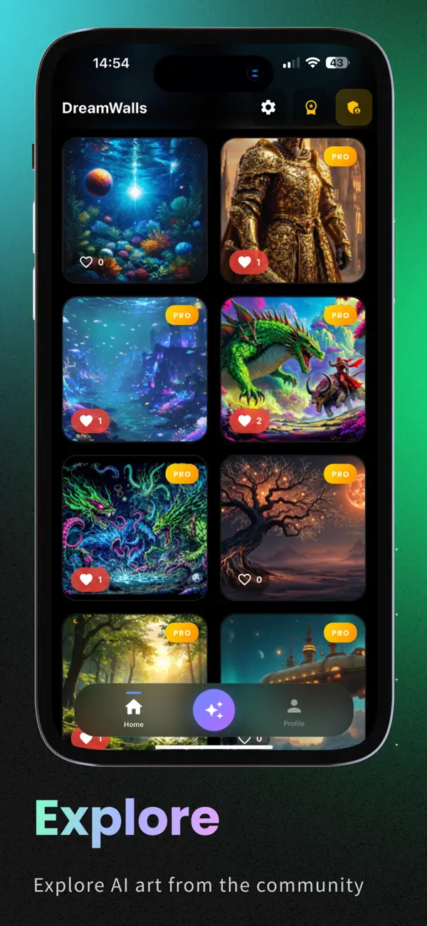 Screenshot #3 pour DreamWalls: AI Art Magic