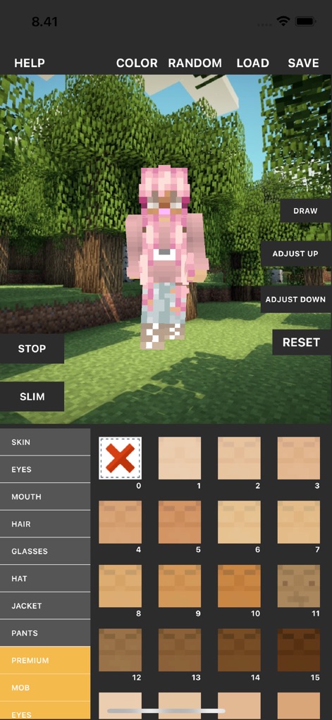 Custom Skin Creator - Adjust the perfect skin tone for any character from a rich color palette and view the changes immediately on the interactive 3D model.