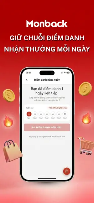 Monback : Mua sắm hoàn tiền screenshot 4